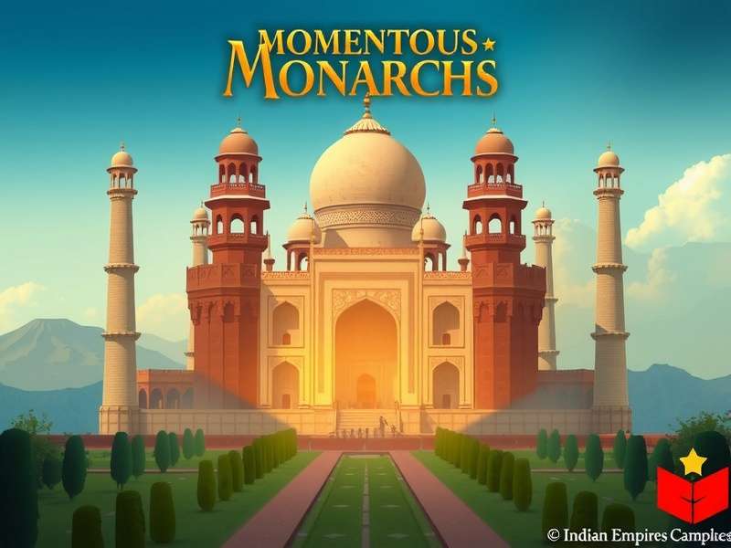 Momentous Monarchs Game Banner Showcasing Indian Empires